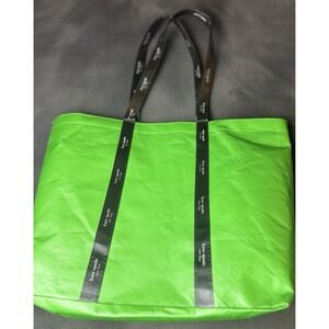 Kate Spade New York Dark Green Foldable Re-Usable Tote Bag 20x14